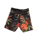 Bermuda Masculina KVRA Flores & Caveira – Estampa Tropical Preta